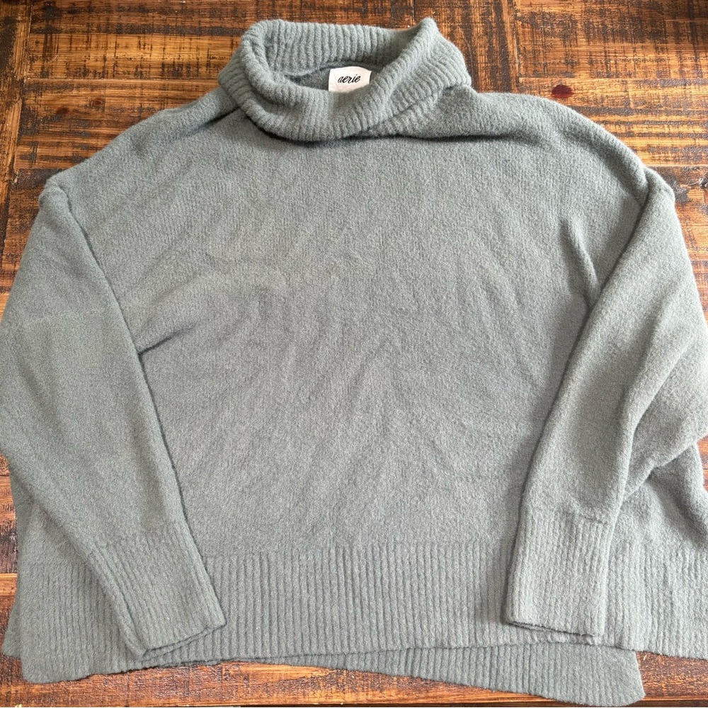 Aerie Buttercream Turtleneck Sweater